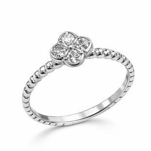 Кольцо серебряное фантазия с фианитами Silver Style 17.5 р. (10331.20 sku:2300103645749) 10331.20 фото