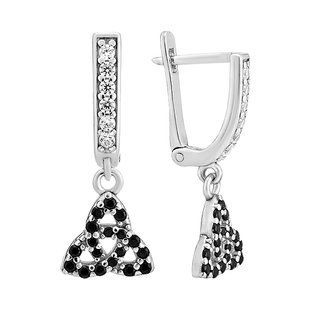 Серьги серебряные фантазия с россыпью Silver Style (21623.15 sku:2300103131167) 21623.15 фото