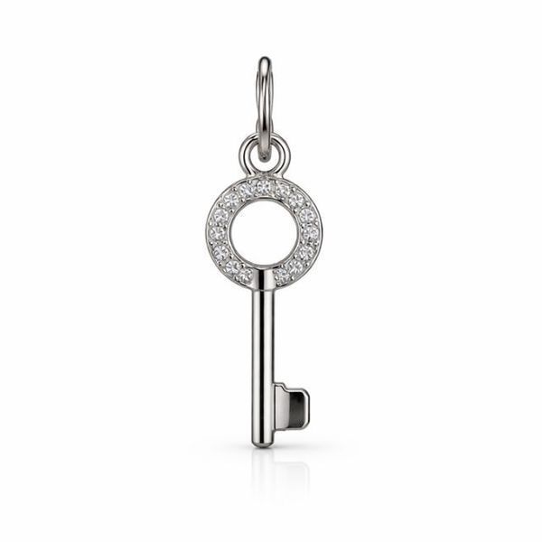 Підвіска срібна Ключ з фіанітом Silver Style (41911.12 sku:2300103799800) 41911.12 фото