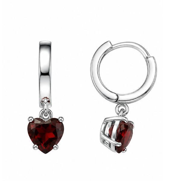 Сережки-кільця (конго) срібні з фіанітами Silver Style (249236.55 sku:2300103916115) 249236.55 фото