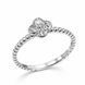 Каблучка срібна фантазія з фіанітами Silver Style 17.5 р. (10331.20 sku:2300103265770) 10331.20 фото 2