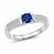 Кольцо серебряное фантазия с фианитами Silver Style 17.5 р. (10905.50 sku:2300104219796) 10905.50 фото 3