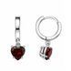 Сережки-кільця (конго) срібні з фіанітами Silver Style (249236.55 sku:2300103916115) 249236.55 фото 1