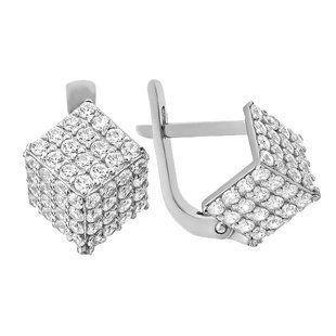 Серьги серебряные фантазия с россыпью Silver Style (20181.15 sku:2300103689972) 20181.15 фото