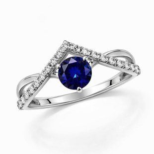 Кольцо серебряное фантазия с фианитами Silver Style 16 р. (10405.50 sku:2300104219833) 10405.50 фото