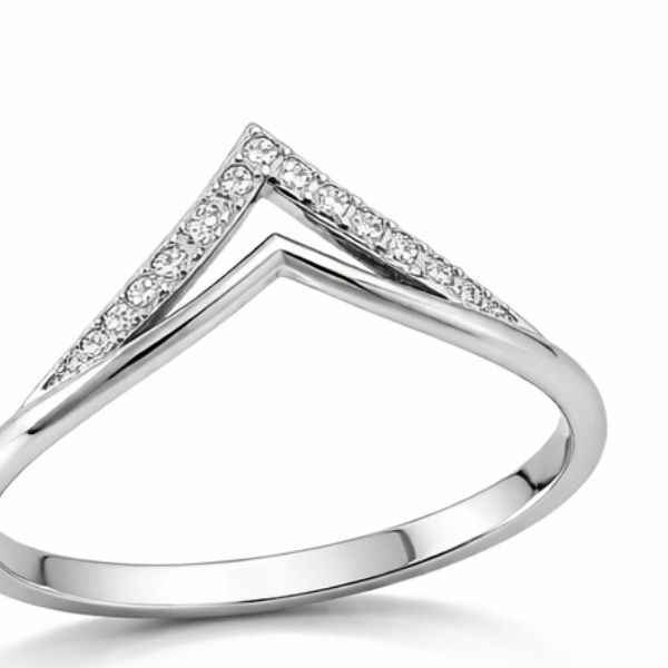 Каблучка срібна фантазія з фіанітами Silver Style 17.5 р. (10451.15 sku:2300102537861) 10451.15 фото