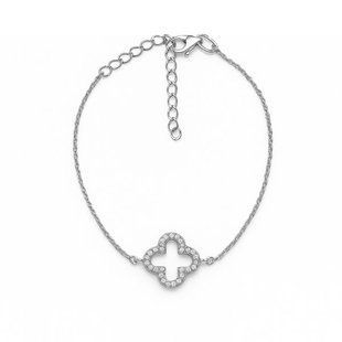 Браслет серебряный Клевер с фианитами Silver Style 16-20 р. (80671.10 sku:2300104282943) 80671.10 фото