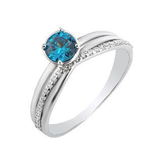 Кольцо серебряное фантазия с фианитами Silver Style 18 р. (10636.50 sku:2300103357307) 10636.50 фото