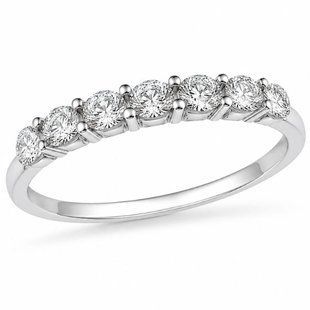 Каблучка срібна доріжка з фіанітами Silver Style 16 р. (11281.30 sku:2300104378554) 11281.30 фото