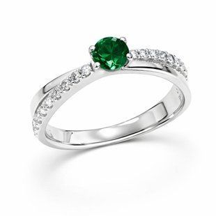 Кольцо серебряное фантазия с фианитами Silver Style 17.5 р. (10594.40 sku:2300103960118) 10594.40 фото