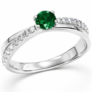 Каблучка срібна фантазія з фіанітами Silver Style 17.5 р. (10594.40 sku:2300103960118) 10594.40 фото