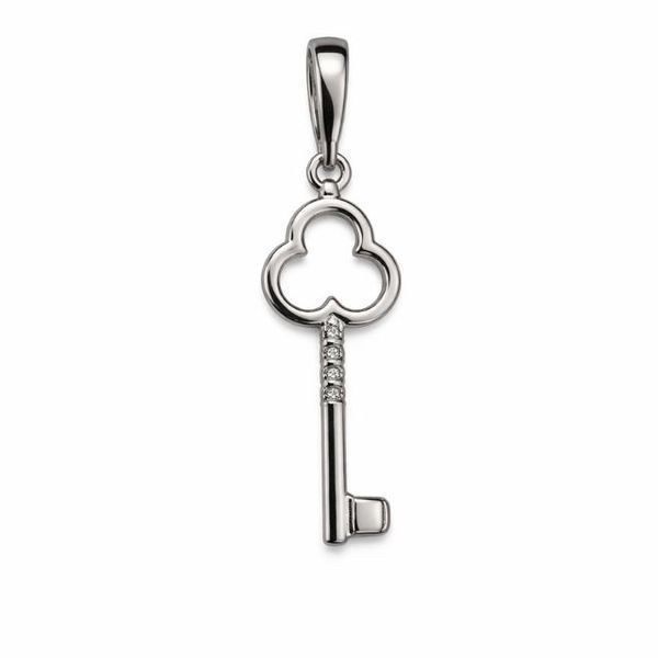 Підвіска срібна Ключ з фіанітом Silver Style (41971.12 sku:2300103746507) 41971.12 фото