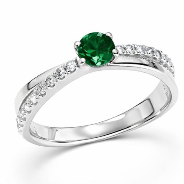 Каблучка срібна фантазія з фіанітами Silver Style 16 р. (10594.40 sku:2300103042036) 10594.40 фото
