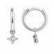 Сережки-кільця (конго) срібні фантазія з фіанітами Silver Style (25061.17 sku:2300103946785) 25061.17 фото 1