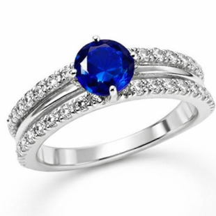 Каблучка срібна фантазія з фіанітами Silver Style 17.5 р. (10665.50 sku:2300103857555) 10665.50 фото