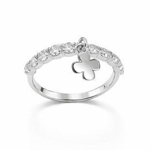 Кольцо серебряное фантазия с фианитами Silver Style 17 р. (11941.25 sku:2300104264475) 11941.25 фото