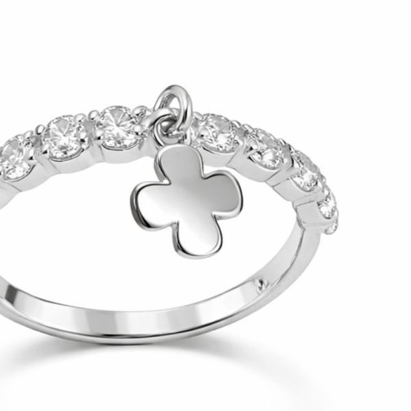 Кольцо серебряное фантазия с фианитами Silver Style 17 р. (11941.25 sku:2300104264475) 11941.25 фото