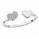 Каблучка срібна Серце з фіанітами Silver Style 17.5 р. (113312.10 sku:2300104410971) 113312.10 фото 2