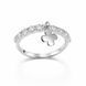 Кольцо серебряное фантазия с фианитами Silver Style 17 р. (11941.25 sku:2300104264475) 11941.25 фото 1