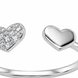Каблучка срібна Серце з фіанітами Silver Style 17 р. (11331.10 sku:2300103633432) 11331.10 фото 2