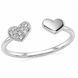 Каблучка срібна Серце з фіанітами Silver Style 17 р. (11331.10 sku:2300103633432) 11331.10 фото 1
