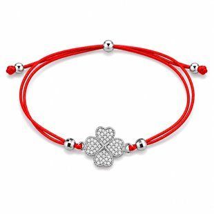 Браслет на нити шамбола Клевер Silver Style 15-20 р. (80191.120 sku:2300104269104) 80191.120 фото