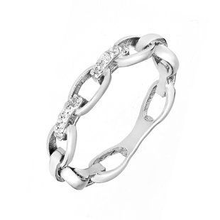 Кольцо серебряное фантазия с фианитами Silver Style 18.5 р. (10321.12 sku:2300104186845) 10321.12 фото