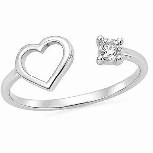 Каблучка срібна фантазія з фіанітами Silver Style 17 р. (11401.30 sku:2300104045562) 11401.30 фото