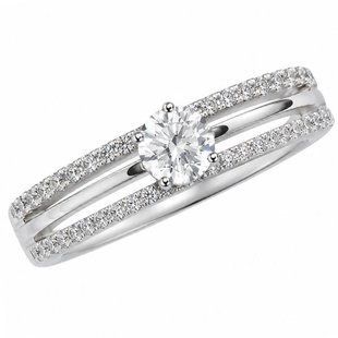 Каблучка срібна з фіанітами Silver Style 19 р. (10661.50 sku:2300102365280) 10661.50 фото