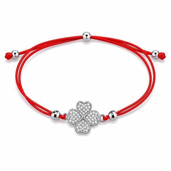 Браслет на нити шамбола Клевер Silver Style 15-20 р. (80191.120 sku:2300104269104) 80191.120 фото