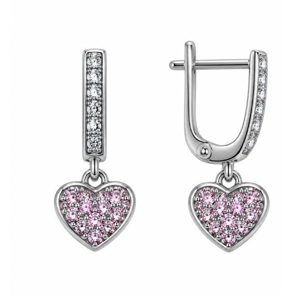 Сережки срібні Фантазія з фіанітами Silver Style (223112.15 sku:2300104410780) 223112.15 фото