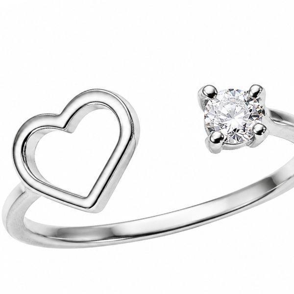 Кольцо серебряное фантазия с фианитами Silver Style 17.5 р. (11401.30 sku:2300103836550) 11401.30 фото
