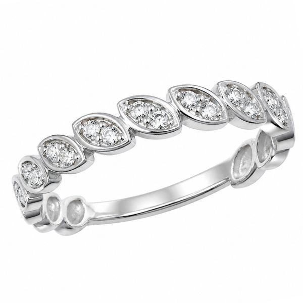 Каблучка срібна фантазія з фіанітами Silver Style 16.5 р. (10351.12 sku:2300103177547) 10351.12 фото