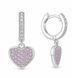 Серьги-кольца (конго) серебряные фантазия с россыпью Silver Style (223212.15 sku:2300103305018) 223212.15 фото 2