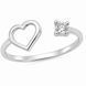 Каблучка срібна фантазія з фіанітами Silver Style 17.5 р. (11401.30 sku:2300103836550) 11401.30 фото 1