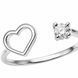 Кольцо серебряное фантазия с фианитами Silver Style 17.5 р. (11401.30 sku:2300103836550) 11401.30 фото 2