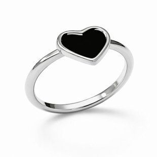 Кольцо серебряное Сердце с эмалью Silver Style 17 р. (111721.00 sku:2300104199401) 111721.00 фото