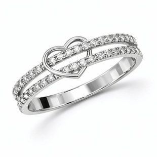 Кольцо серебряное фантазия с фианитами Silver Style 17.5 р. (10671.12 sku:2300103554447) 10671.12 фото