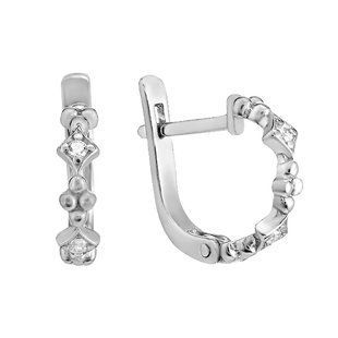 Серьги серебряные фантазия с россыпью Silver Style (21011.15 sku:2300103849024) 21011.15 фото