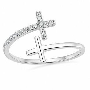 Кольцо серебряное фантазия с фианитами Silver Style 18 р. (11371.12 sku:2300103861415) 11371.12 фото