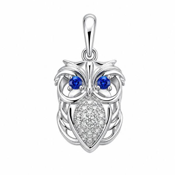 Підвіска срібна Сова з фіанітом Silver Style (41185.20 sku:2300103797202) 41185.20 фото