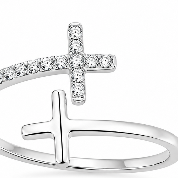 Каблучка срібна фантазія з фіанітами Silver Style 17 р. (11371.12 sku:2300103635368) 11371.12 фото