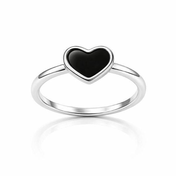 Каблучка срібна Серце з емаллю Silver Style 17 р. (111721.00 sku:2300103427833) 111721.00 фото