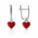 Серьги серебряные Сердце с эмалью Silver Style (21984006.00 sku:2300104129583) 21984006.00 фото 1