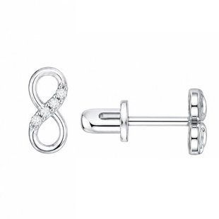 Серьги-пусеты (гвоздики) серебряные с фианитами Silver Style (32961.10 sku:2300104189785) 32961.10 фото