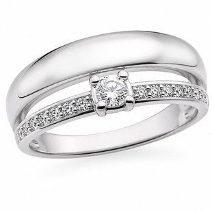 Кольцо серебряное фантазия с фианитами Silver Style 17.5 р. (10251.30 sku:2300103860814) 10251.30 фото