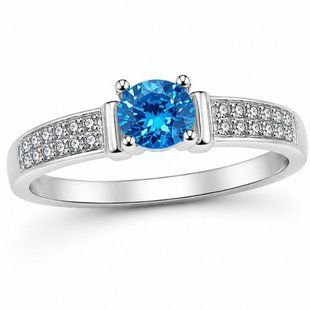 Каблучка срібна фантазія з фіанітами Silver Style 17.5 р. (10906.50 sku:2300103901715) 10906.50 фото