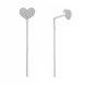 Серьги-протяжки серебряные с фианитами Silver Style (32221.10 sku:2300104164195) 32221.10 фото 2