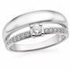 Каблучка срібна фантазія з фіанітами Silver Style 17.5 р. (10251.30 sku:2300103860814) 10251.30 фото 1
