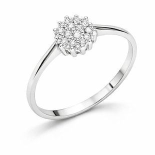 Кольцо серебряное фантазия с фианитами Silver Style 17 р. (11361.10 sku:2300103722761) 11361.10 фото